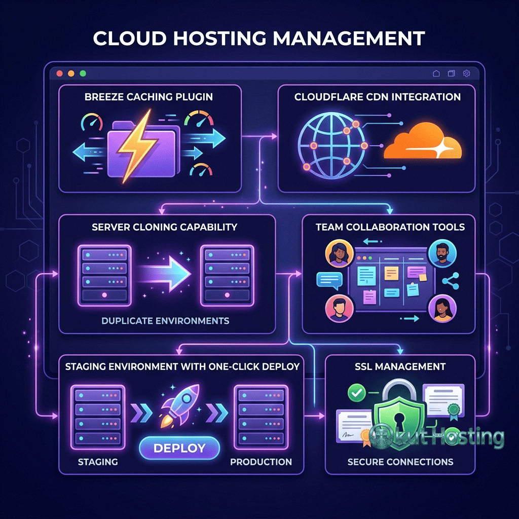 Cloudways managed hosting features
